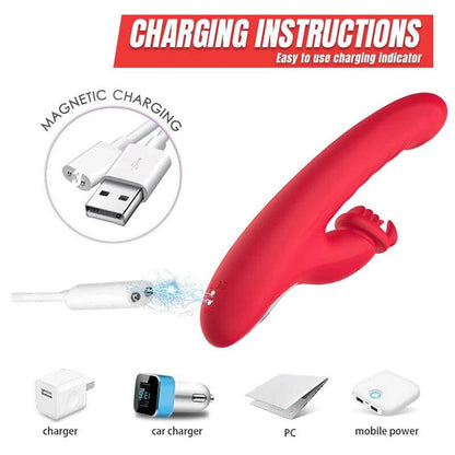 Vibrating Telescopic Rabbit Vibrator