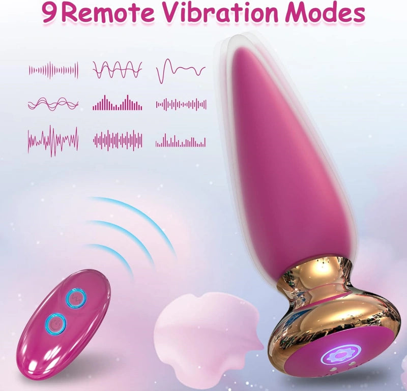 App & Remote Control Vibrating Public Butt Plug