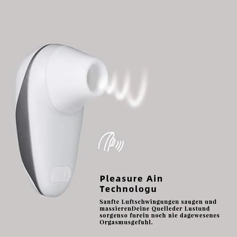 White clitoral suction cup, female vibrator toy