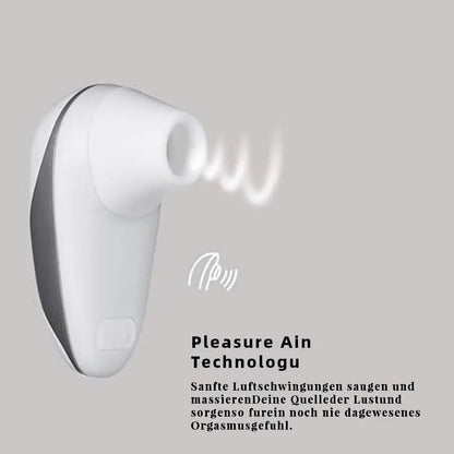 White clitoral suction cup, female vibrator toy