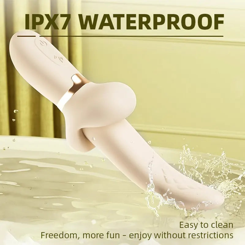 Banana vibrator, long tongue G-spot vibrator