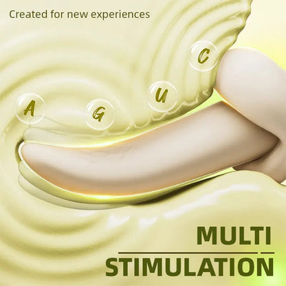 Banana vibrator, long tongue G-spot vibrator