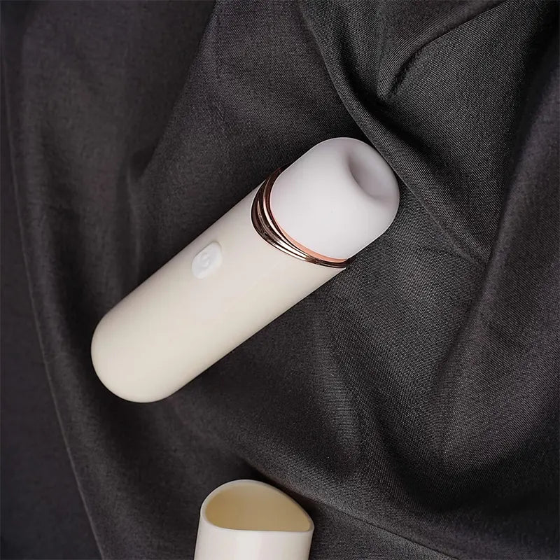White Mini Bullet Sucking Vibrator
