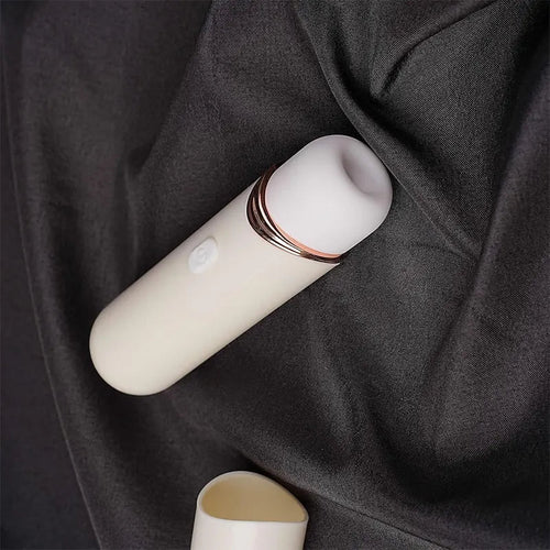 White Mini Bullet Sucking Vibrator