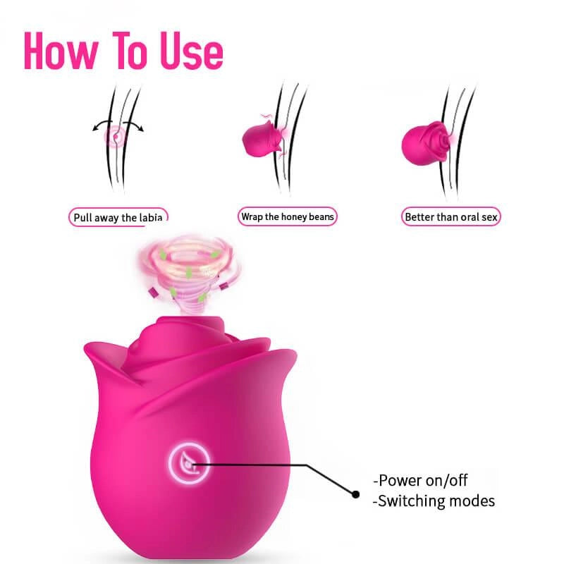 Clitoral Rose Sucker Vibrator