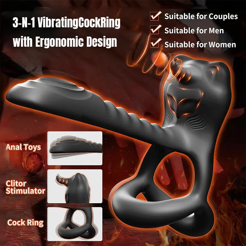 Bullwinkle Delayed Locking Cum Cock Ring