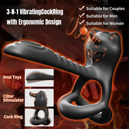 Bullwinkle Delayed Locking Cum Cock Ring