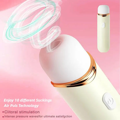 White Mini Bullet Sucking Vibrator
