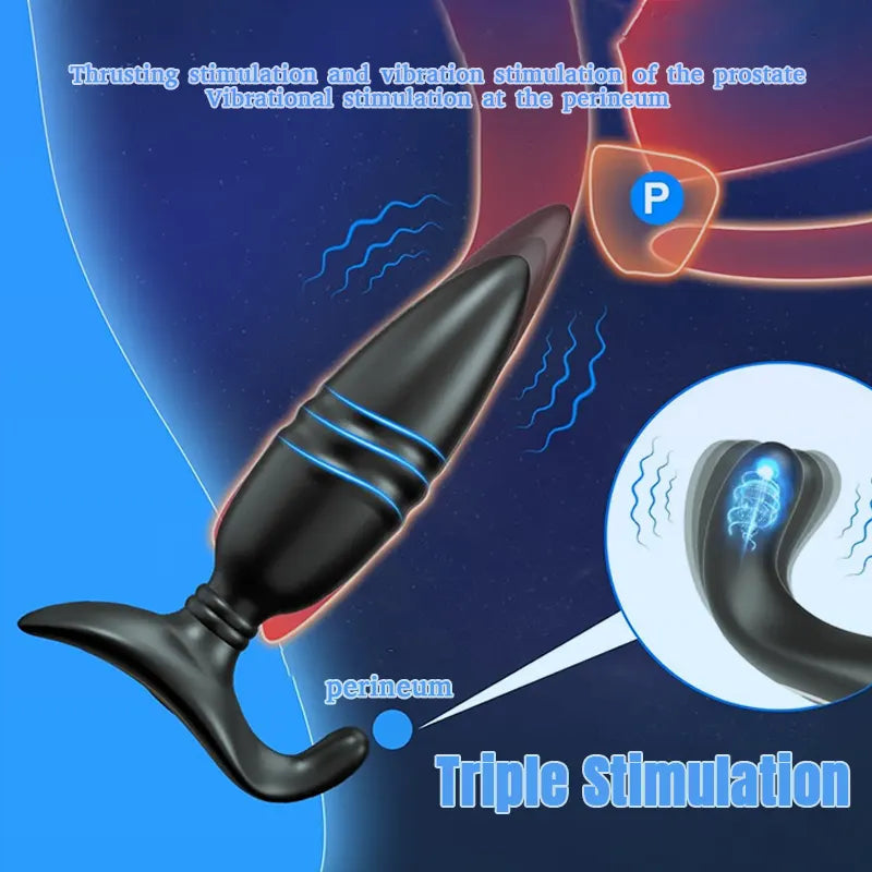 App Remote Control Thrust Anal Vibration Prostate Massager