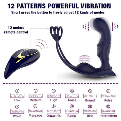 Blue Samurai Prostate Vibrating Sperm-Locking Ring