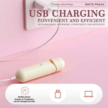 White Mini Bullet Sucking Vibrator