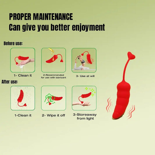 Chili Pepper Remote Control Vibrating Jumper