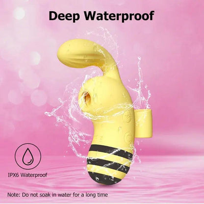 Bee-Inspired Sucking Tease Massager