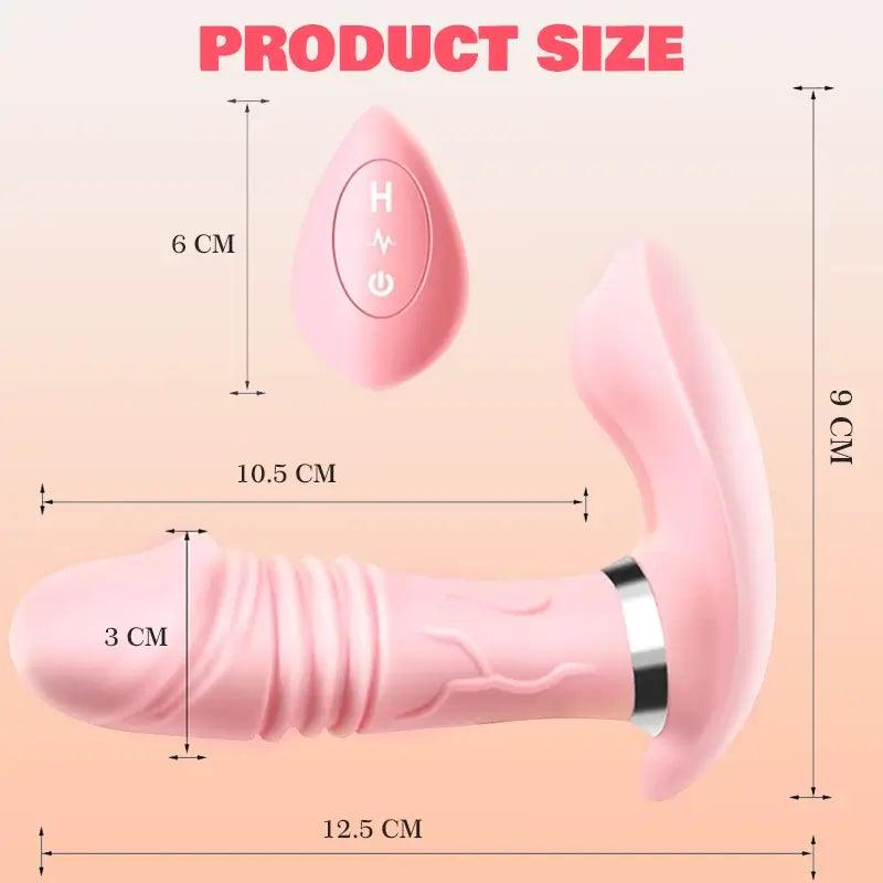 Wearable Simulation Heated Remote Control Vibrator