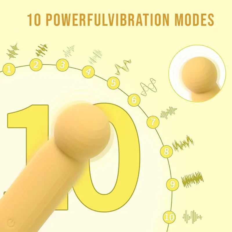 Yellow Note Mini Vibrator