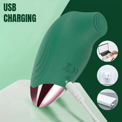 Clitoral Pacifier Female Sucking Vibrator