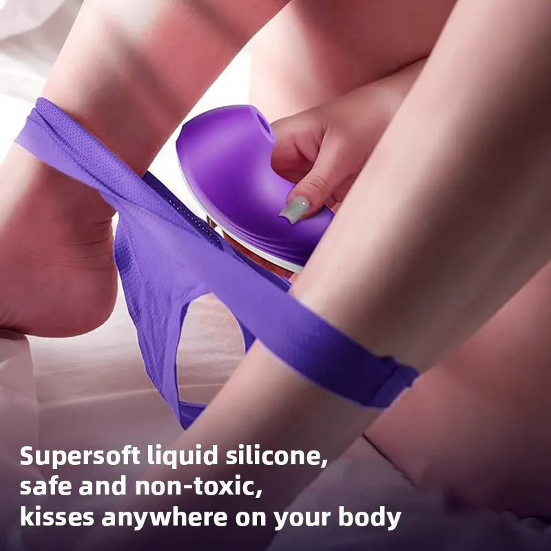 Clitoral Nipple Suction Cup Vibrator with 7 Suction