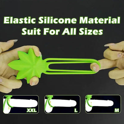 Cannabis Leaf Dual Ring Penis Enhancer