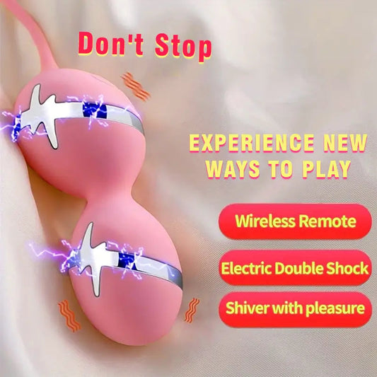 Wireless Remote Control Electric Shock Vibrator