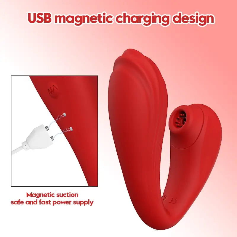 Bendable Sucking Stick Vibrator