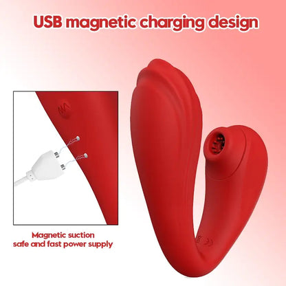 Bendable Sucking Stick Vibrator