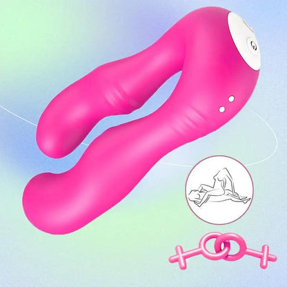 Antler Form Double Head Vibrator