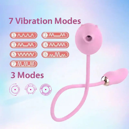 Cartoon-Style Dual Function Sucking Vibrator
