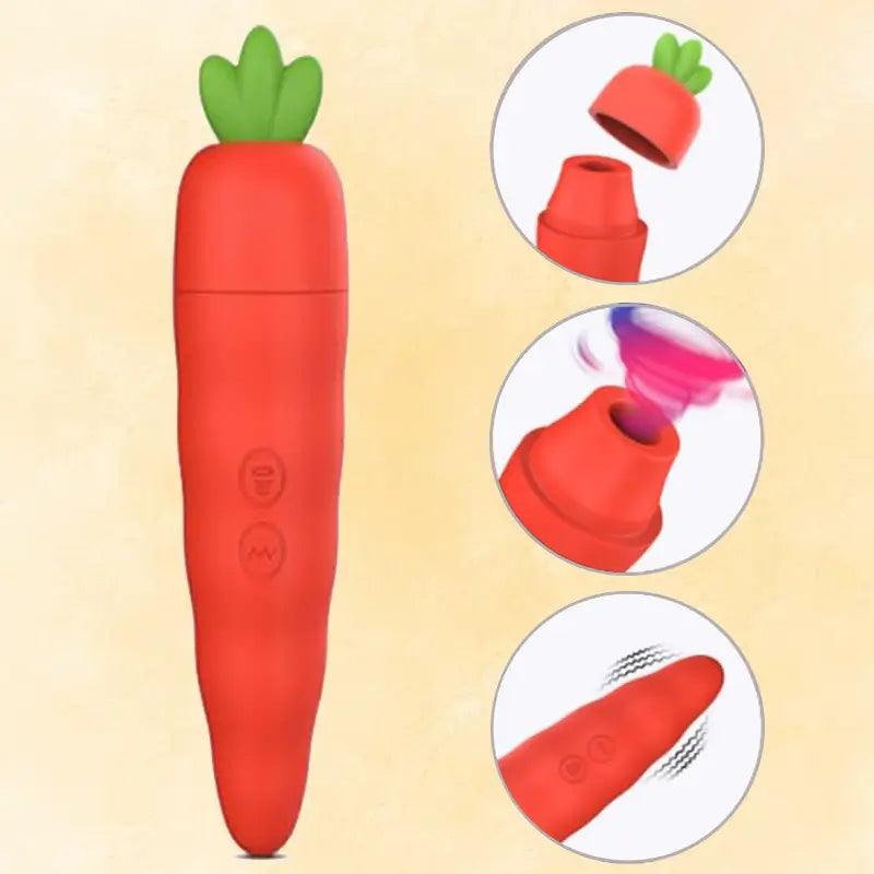 Carrot Sucking Vibrating Pleasure Masturbator
