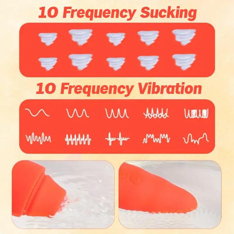 Carrot Sucking Vibrating Pleasure Masturbator