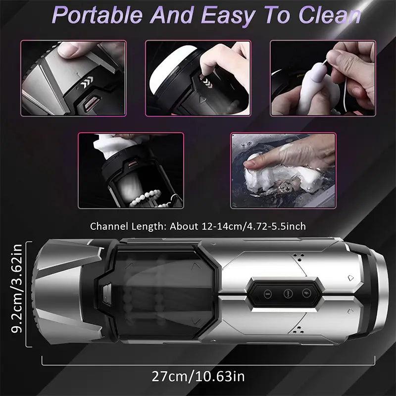 Auto Retractable Smart Heated Masturbation Cup