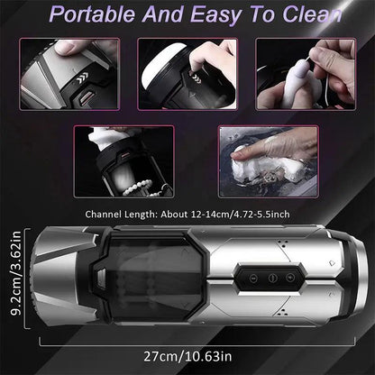 Auto Retractable Smart Heated Masturbation Cup