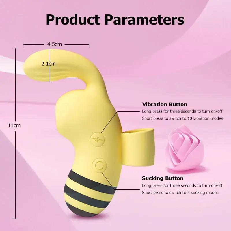 Bee-Inspired Sucking Tease Massager