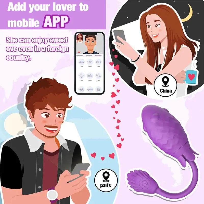 APP Remote Control Whale G-spot Vibrator