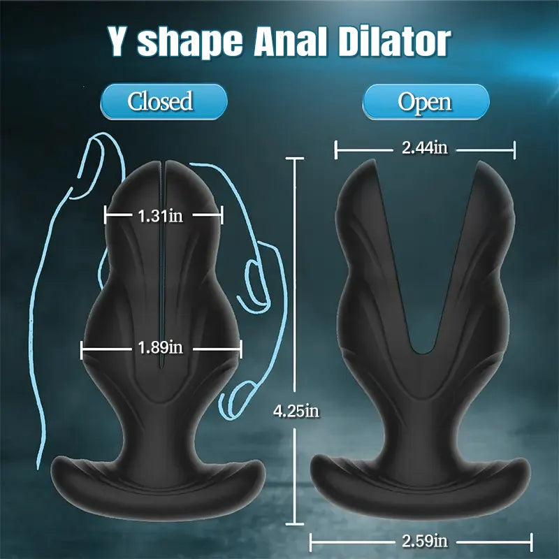 Y-Shape Vibrating Rear Anal Plug
