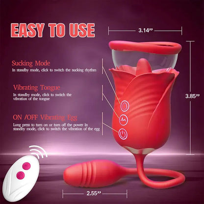 Clitoral Sucking Tongue 3 in 1 Vibrator