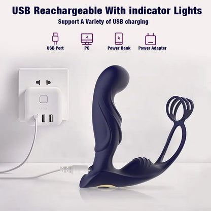 Blue Samurai Prostate Vibrating Sperm-Locking Ring