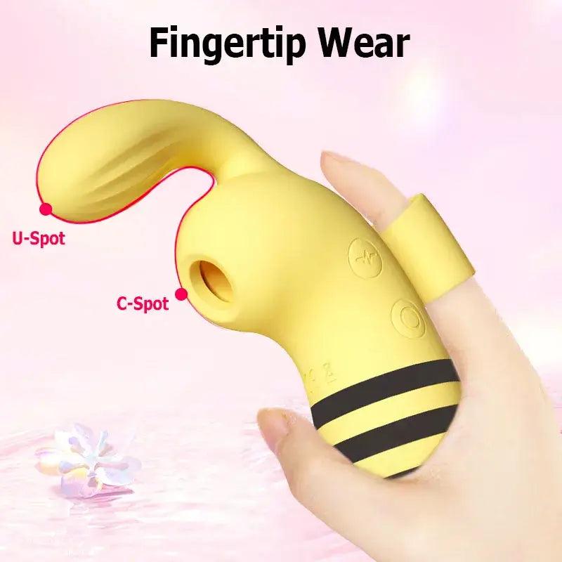Bee-Inspired Sucking Tease Massager