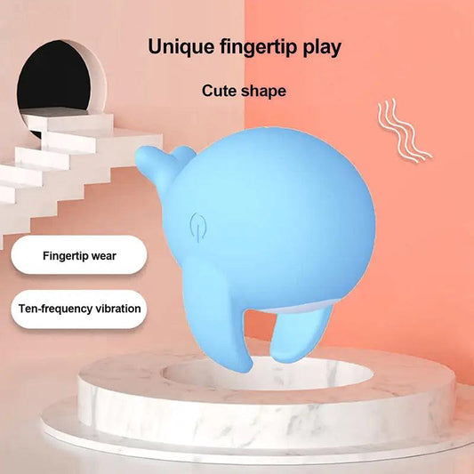 Cute Whale Fingertip Vibrator