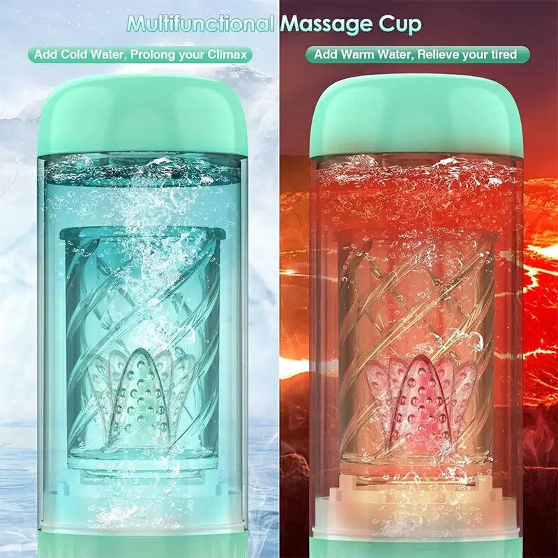 Water Bath Telescopic Swivel Masturbation Cup