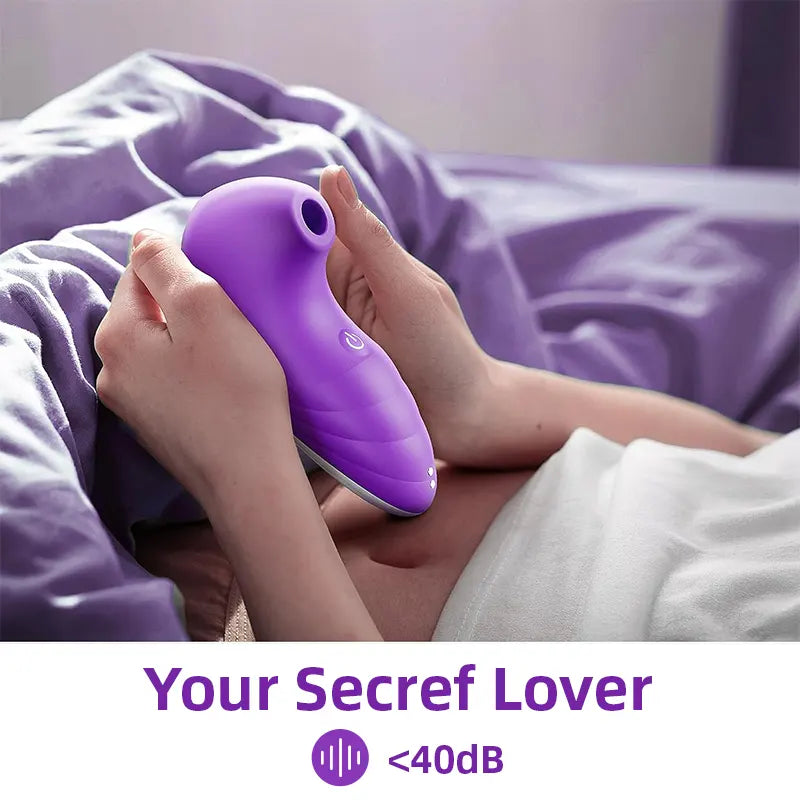 Clitoral Nipple Suction Cup Vibrator with 7 Suction