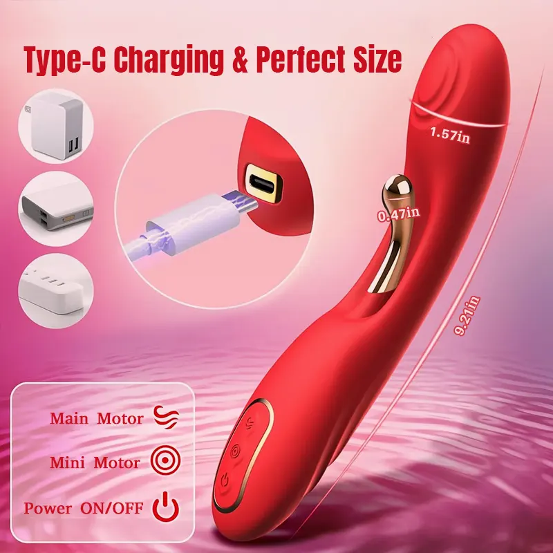 Clitoris G-spot Dual Stimulation Rabbit Vibrator