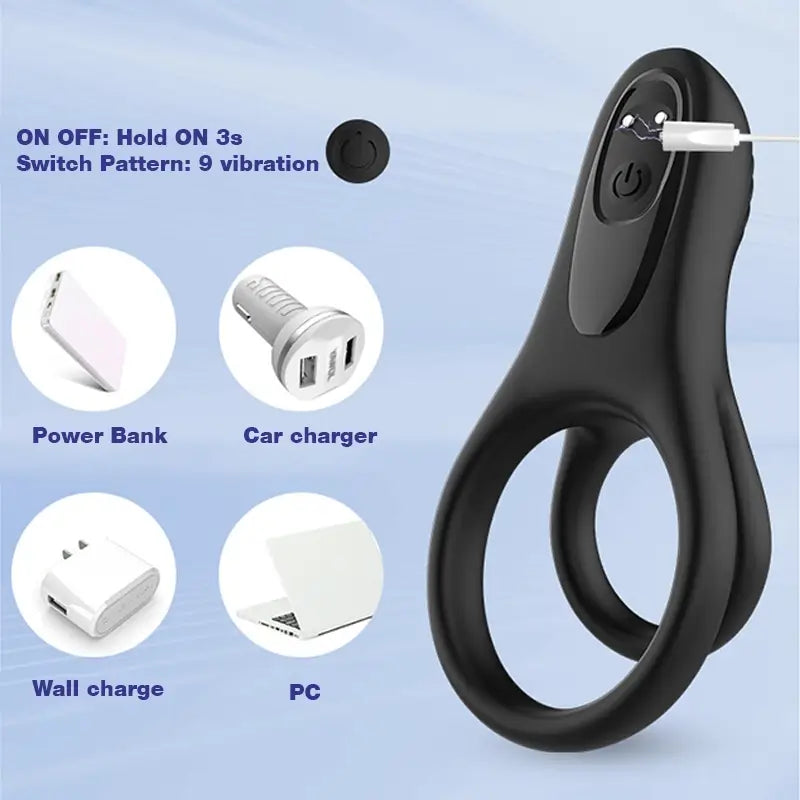 Clitoral Stimulation Vibrating Penis Ring
