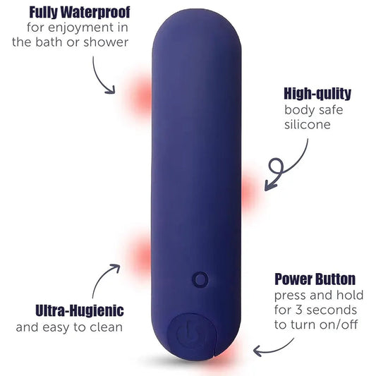 Women's Mini Bullet Vibrator with 10 Vibration Modes
