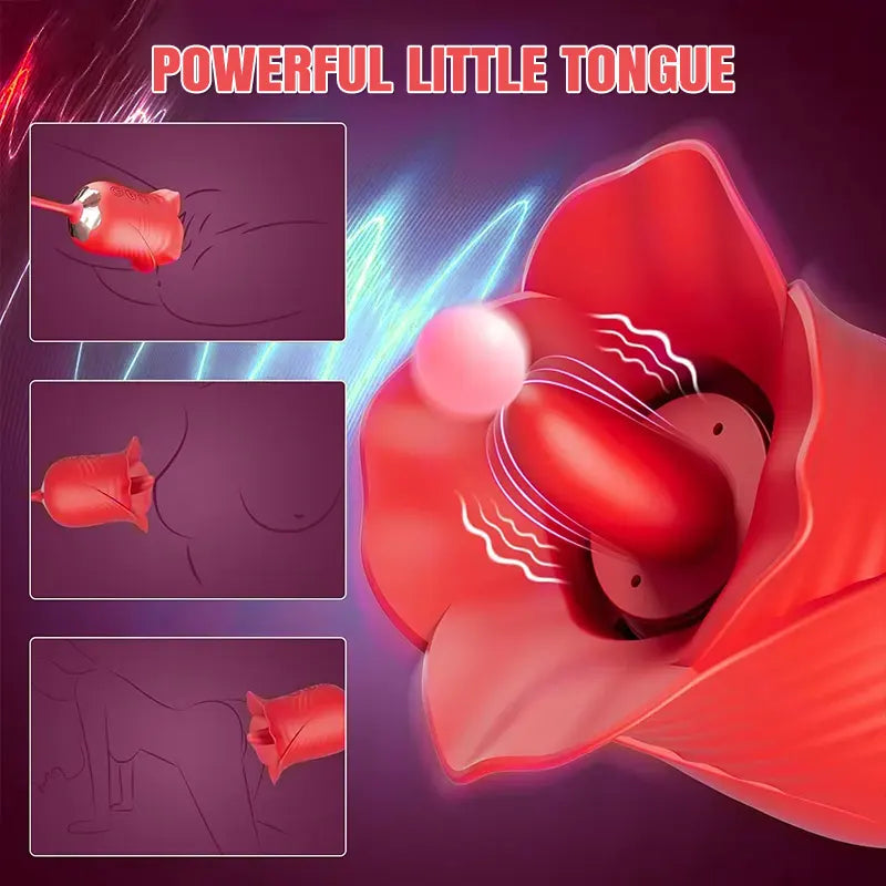 Clitoral Sucking Tongue 3 in 1 Vibrator