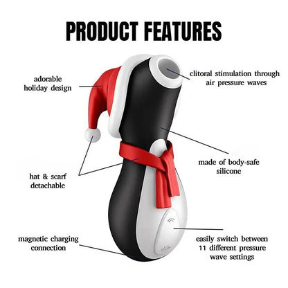 Christmas Penguin Clitoral Sucker