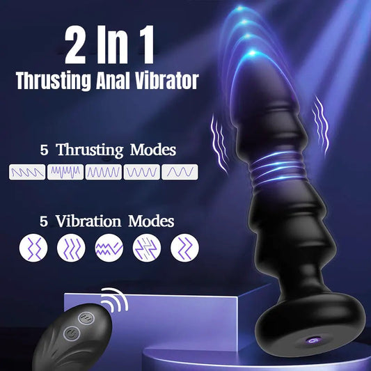 Vibrating Remote Butt Plug G-Spot Vibrator