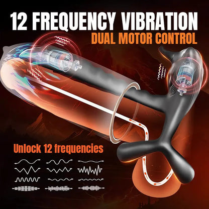 Bullwinkle Delayed Locking Cum Cock Ring