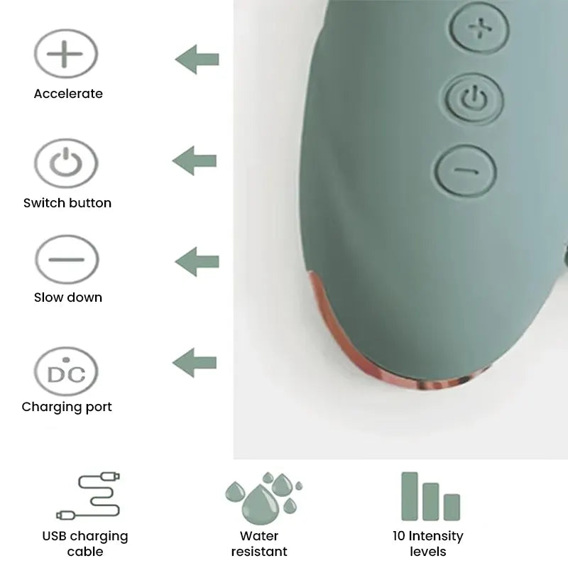 Wide-mouth clitoral sucker vibrator with precise vibration