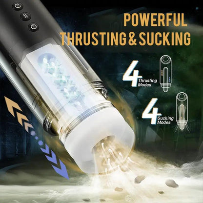 Automatic Digital Display Stretching Sucking Smart Heated Masturbation Cups