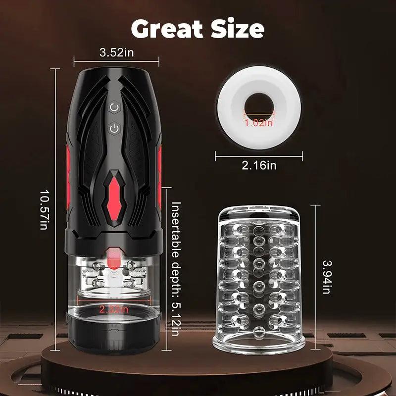 Armored Samurai Retractable Swivel Masturbation Cup